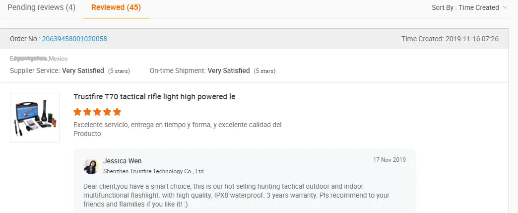 Trustfire T70 18650 2300lm LED Torch Hunting Flashlight Ultra Powerful Rechargeable Light Tactical Camping Lamp for Outdoor