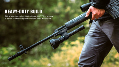 Trustfire T70 18650 2300lm LED Torch Hunting Flashlight Ultra Powerful Rechargeable Light Tactical Camping Lamp for Outdoor