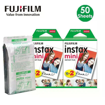 Fujifilm Instax Mini Film White Edge 10 20 40 60 80 100 Sheets For FUJI Instant Photo Camera Mini 12/11 Mini 9 8 7s 70 EVO Link