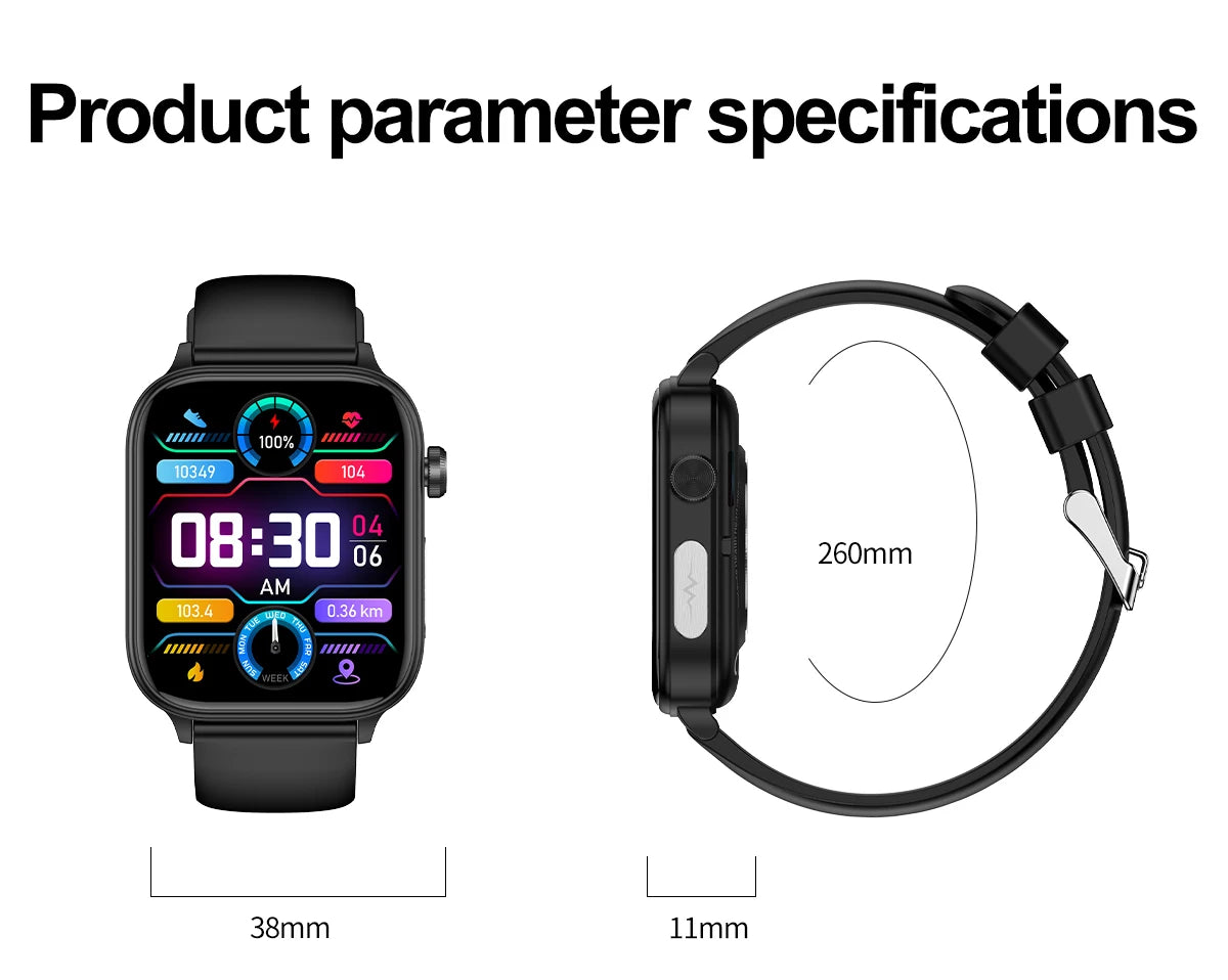 2025 New For XIAOMI ECG+PPG Blood Fat Uric Acid Health Smartwatch Men Women Heart Rate Blood Pressure Bluetooth Call Smart Watch