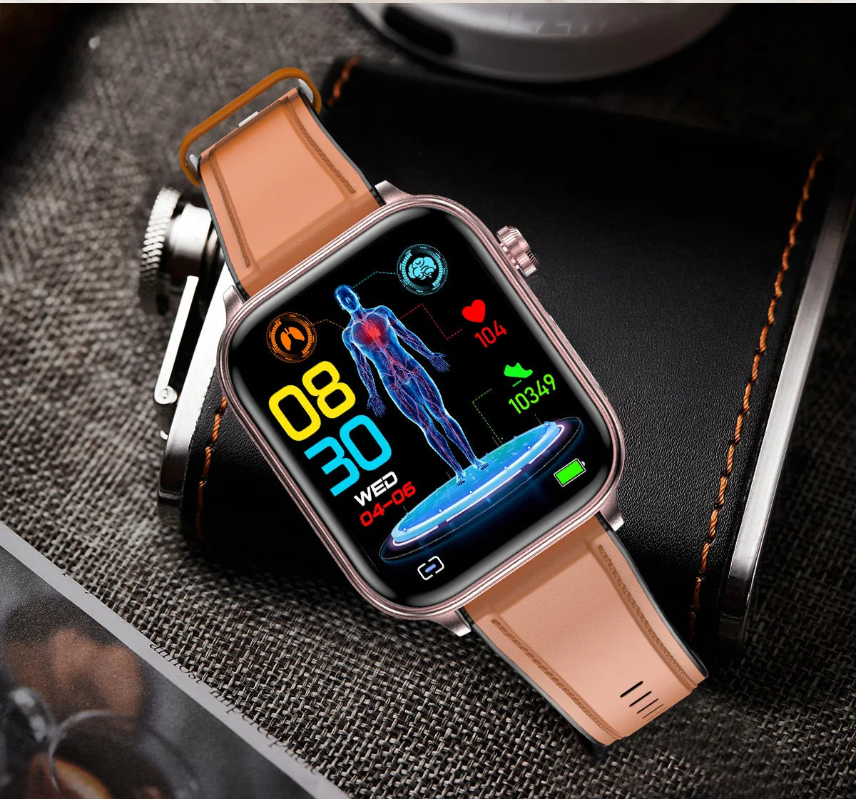 2025 New For XIAOMI ECG+PPG Blood Fat Uric Acid Health Smartwatch Men Women Heart Rate Blood Pressure Bluetooth Call Smart Watch