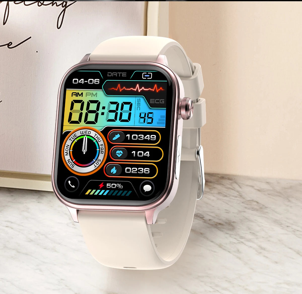 2025 New For XIAOMI ECG+PPG Blood Fat Uric Acid Health Smartwatch Men Women Heart Rate Blood Pressure Bluetooth Call Smart Watch
