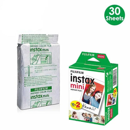 Fujifilm Instax Mini Film White Edge 10 20 40 60 80 100 Sheets For FUJI Instant Photo Camera Mini 12/11 Mini 9 8 7s 70 EVO Link