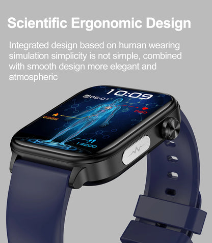 2025 New For XIAOMI ECG+PPG Blood Fat Uric Acid Health Smartwatch Men Women Heart Rate Blood Pressure Bluetooth Call Smart Watch