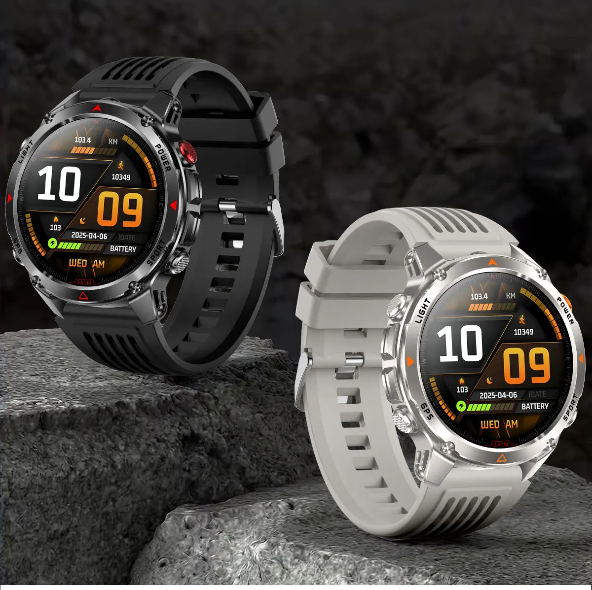 2025 New Professional GPS Sports Smart Watch Outdoor RIDE Run GPS track Swim Watchs Compass Altimeter 3ATM Sports Bracelets Men
