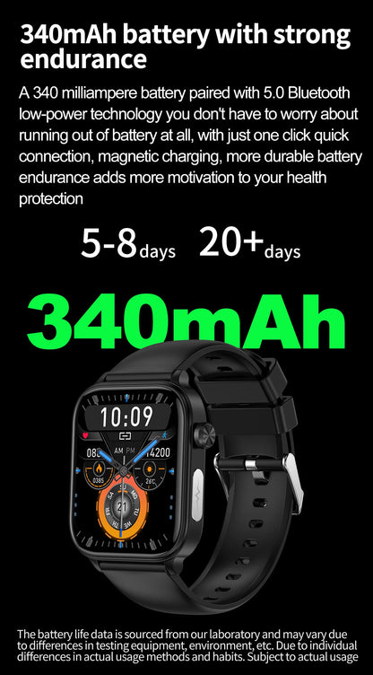 2025 New For XIAOMI ECG+PPG Blood Fat Uric Acid Health Smartwatch Men Women Heart Rate Blood Pressure Bluetooth Call Smart Watch