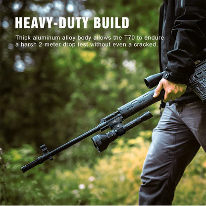 Trustfire T70 18650 2300lm LED Torch Hunting Flashlight Ultra Powerful Rechargeable Light Tactical Camping Lamp for Outdoor