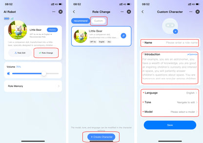 Tuya Smart AI Robot WiFi Early Education Toys for Children Speech Recognition & Voice Interactive Educational Learning Machine
