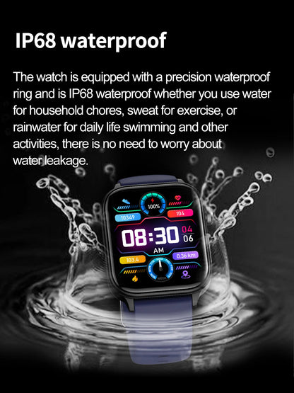 2025 New For XIAOMI ECG+PPG Blood Fat Uric Acid Health Smartwatch Men Women Heart Rate Blood Pressure Bluetooth Call Smart Watch