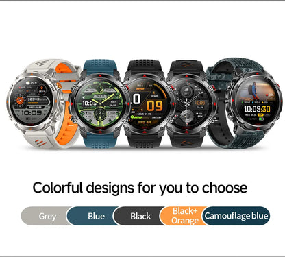 2025 New Professional GPS Sports Smart Watch Outdoor RIDE Run GPS track Swim Watchs Compass Altimeter 3ATM Sports Bracelets Men