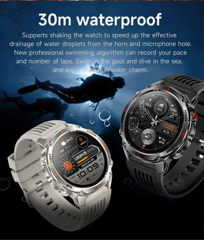 2025 New Professional GPS Sports Smart Watch Outdoor RIDE Run GPS track Swim Watchs Compass Altimeter 3ATM Sports Bracelets Men