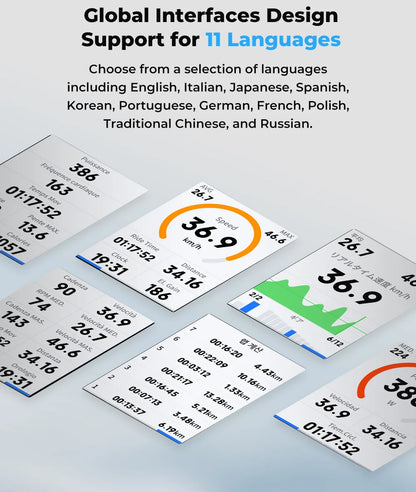 GEOID CC600 Bike Computer Wireless Color Screen Bicycle Speedometer ANT+ WIFI Cycling Speedometer IPX7 Waterproof Odometer