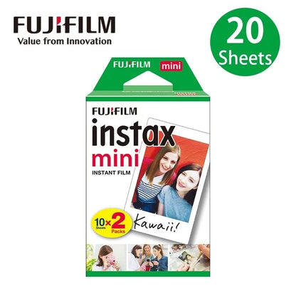 Fujifilm Instax Mini Film White Edge 10 20 40 60 80 100 Sheets For FUJI Instant Photo Camera Mini 12/11 Mini 9 8 7s 70 EVO Link