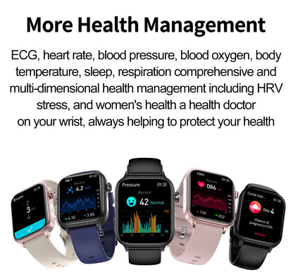 2025 New For XIAOMI ECG+PPG Blood Fat Uric Acid Health Smartwatch Men Women Heart Rate Blood Pressure Bluetooth Call Smart Watch